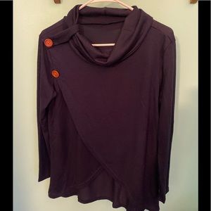 Womens large blue long sleeve shirt